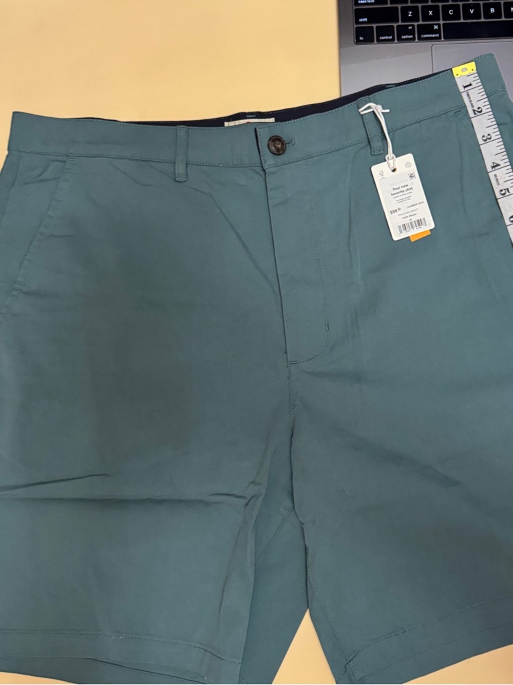 Marine Layer men's hybrid shorts 7" breeze green size 36 NWT Pockets